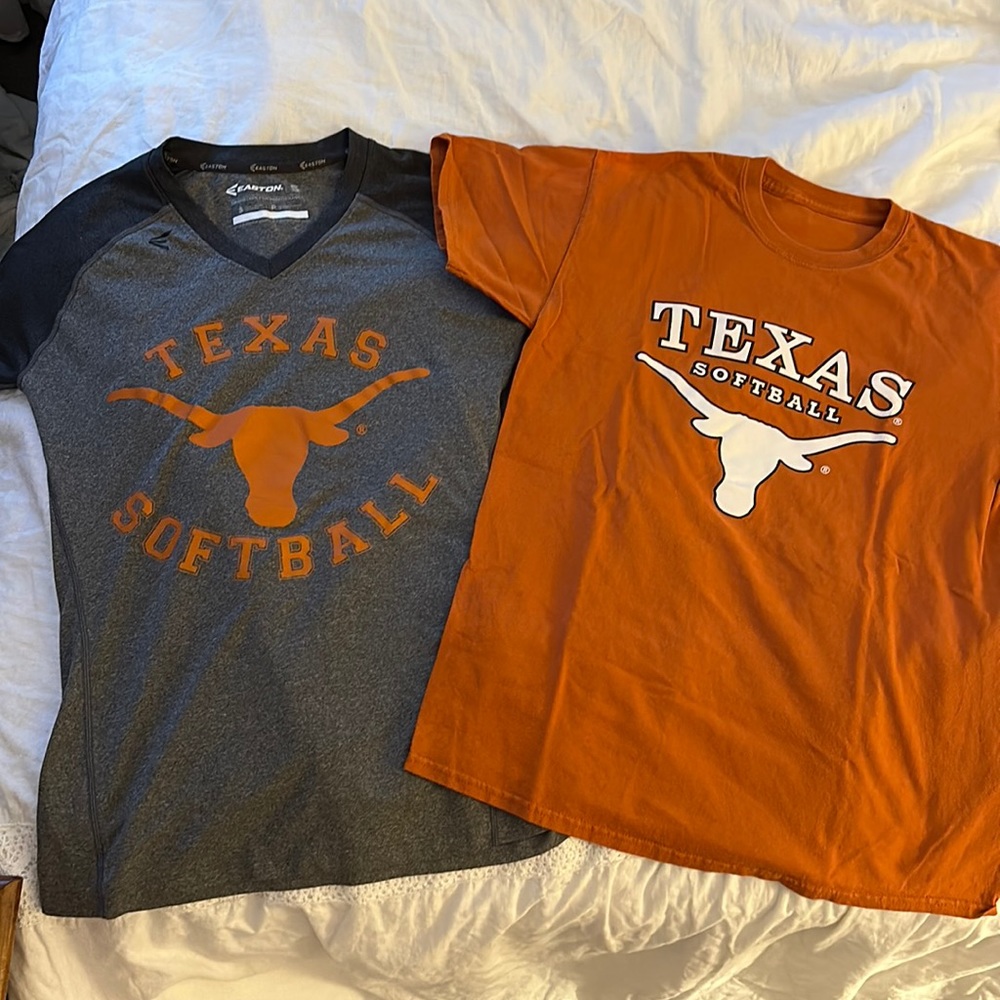Women’s University of Texas fan shirts